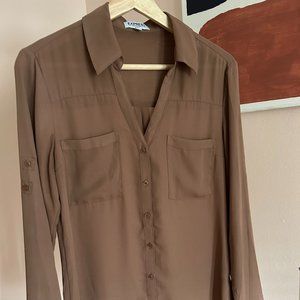 Express Portofino Shirt Size M rust color